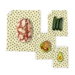 Beeswax wraps - Multipack XL/M/M/S, Yellow bees