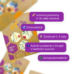 Voskovaný pytlík - M, Orange Dots, 1 ks