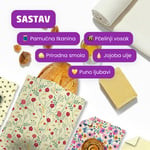 Omoti od pčelinjeg voska - Multipack XL/M/M/S - Bloom & Orange Dots