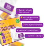 ECO tablety do myčky nádobí All-in-one – 5 x 30 ks, bez vůně