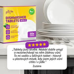 ECO tablety do myčky nádobí All-in-one – 5 x 30 ks, bez vůně