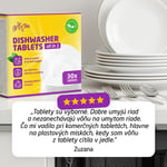 ECO tablety do umývačky riadu All-in-one - 5 x 30 ks, bez vône