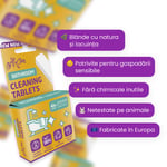 Pachet de start - tablete de curățare pentru baie 4 buc + sticlă