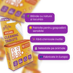 ECO tablete de curățare pentru bucătărie – 4 buc., portocală