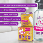 Starterpaket - Universal-Reinigungstabletten 4 Stk. + Flasche
