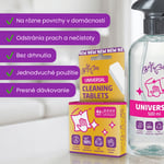 Štartovací balíček - univerzálne čistiace tablety 4 ks + fľaša