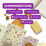 Bienenwachstücher - Multipack XL/M/M/S - Bloom