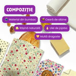 Săculeț cerat  - L, Orange Dots, 1 buc