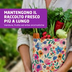 Sacchetto in cera d'api - XL, Fiori, 1 pz.