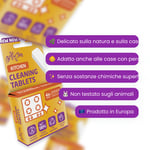 Sgrassatore cucina in pastiglie ECO – 1 pz., profumo di arancia