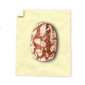 Voskovaný ubrousek - XL, Orange Dots, 1 ks