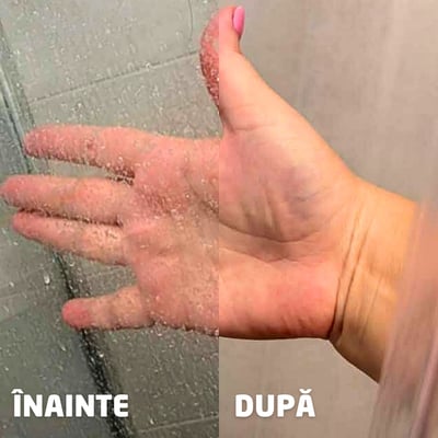 Calcar în duș – înainte și după
