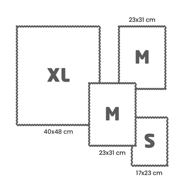 Omoti od pčelinjeg voska - Multipack XL/M/M/S - Bloom & Orange Dots