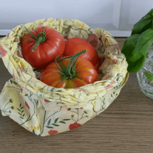 Bienenwachsbeutel - XL, Blumchen, 1 Stk.