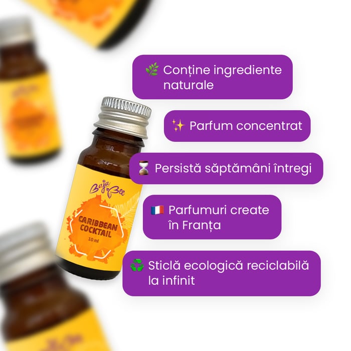 Mostră de parfum de rufe - Caribbean Cocktail, 10 ml
