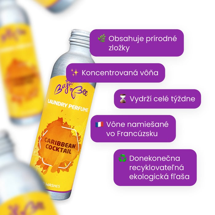 Parfém na pranie - Caribbean Cocktail 500 ml, 100 praní