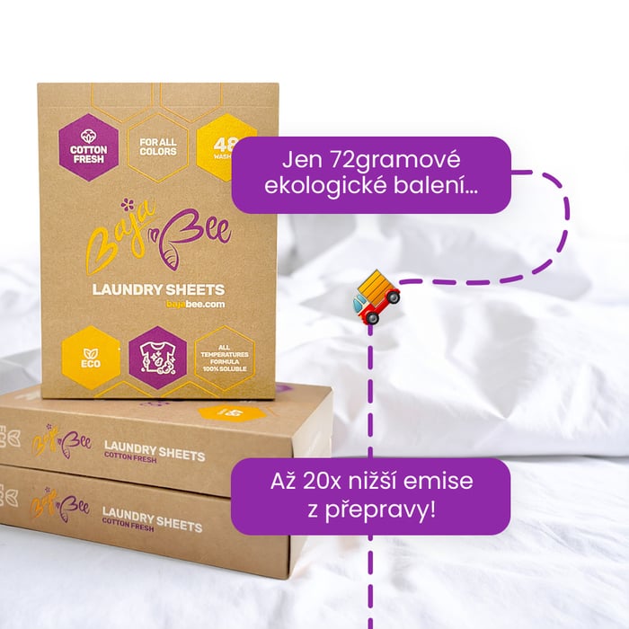Prací papírky BajaBee - 3 x 48 praní