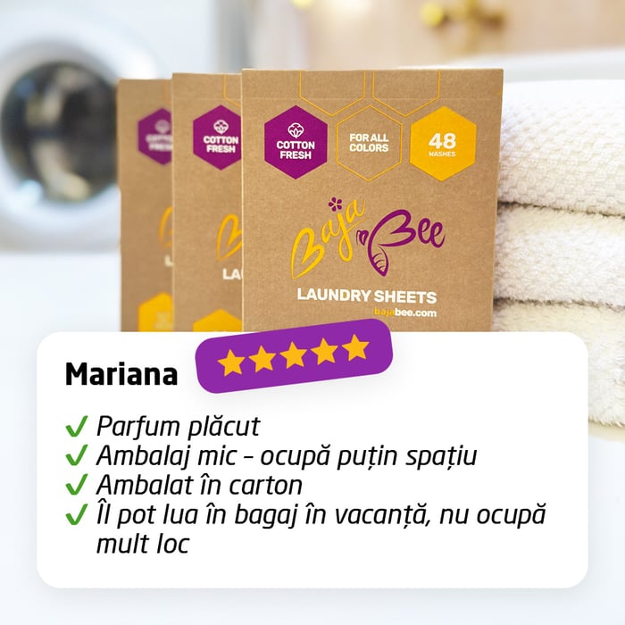 Detergent bandă BajaBee - 3 x 48 de spălări