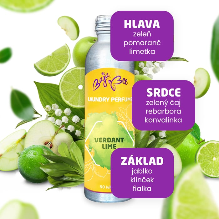Parfém na pranie - Verdant Lime, 250 ml, 50 praní