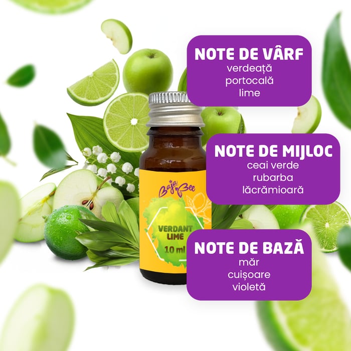 Mostră de parfum de rufe - Verdant Lime, 10 ml