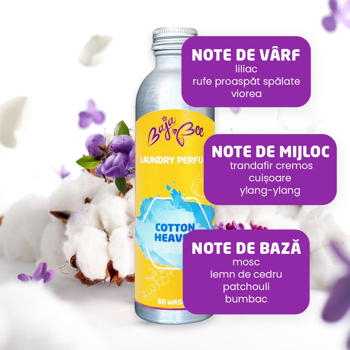 Parfum de rufe - Cotton Heaven, 500 ml, 100 de spălări