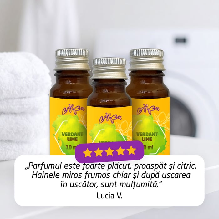 Mostră de parfum de rufe - Verdant Lime, 10 ml