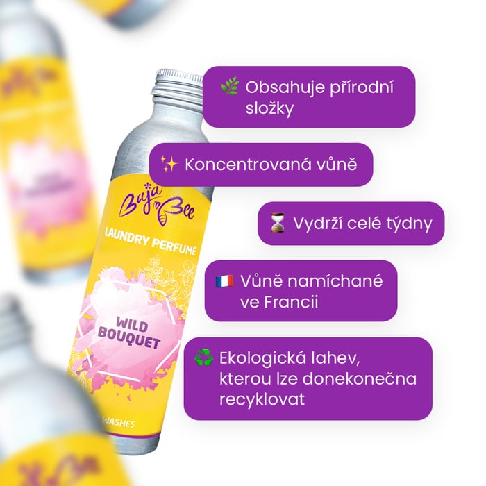 Parfém na praní - Wild Bouquet, 500 ml, 100 praní