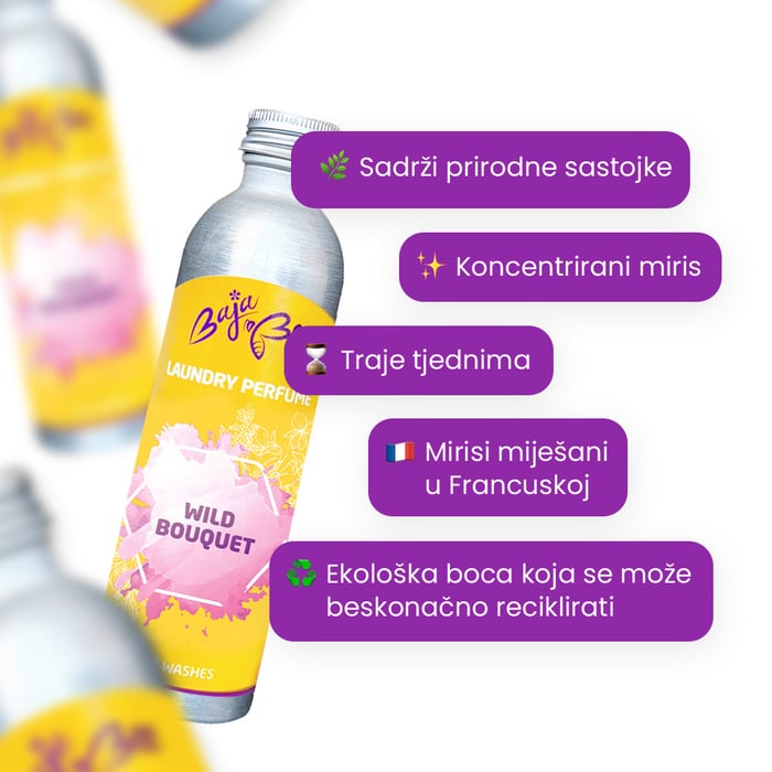 Parfem za rublje - Wild Bouquet, 500 ml, 100 pranja