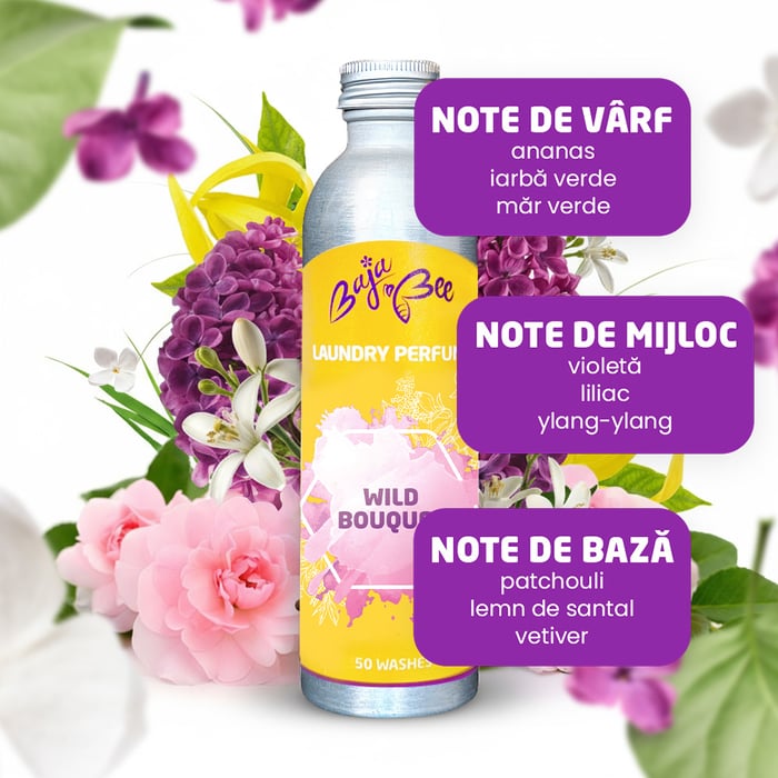 Parfum de rufe - Wild Bouquet, 500 ml, 100 de spălări