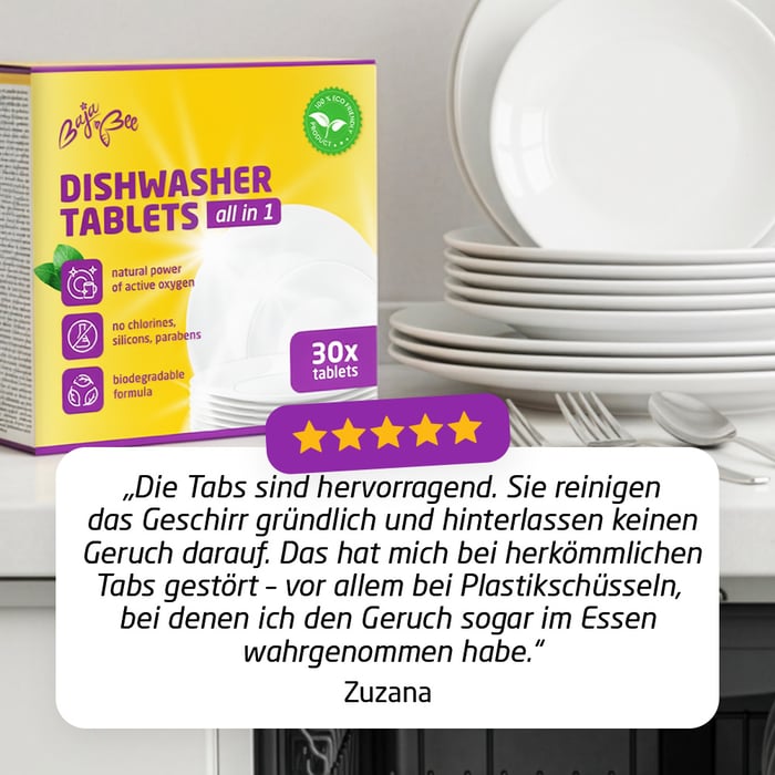 ECO Spülmaschinentabs All-in-one – 3 x 30 Stk., ohne Duft