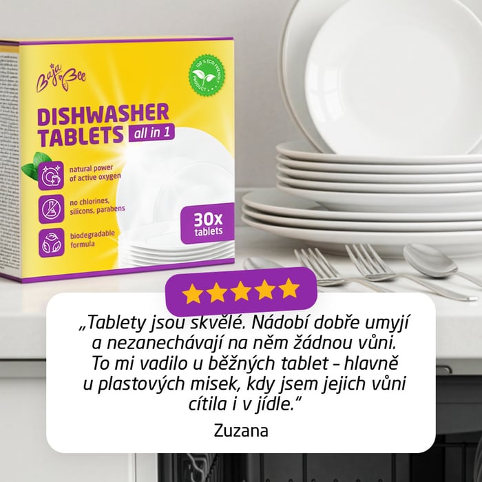 ECO tablety do myčky nádobí All-in-one – 5 x 30 ks, bez vůně