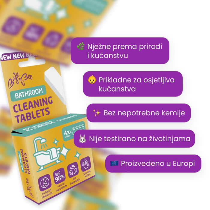 ECO tablete za čišćenje kupaonice – 4 kom, limun