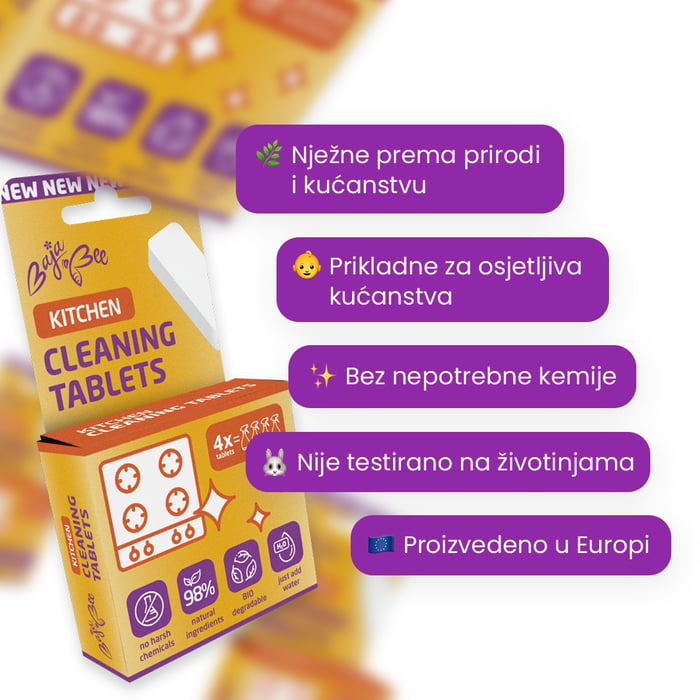 ECO tablete za čišćenje za kuhinju – 4 kom, naranča