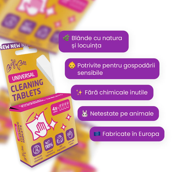 ECO tablete de curățare universale – 4 buc., portocală