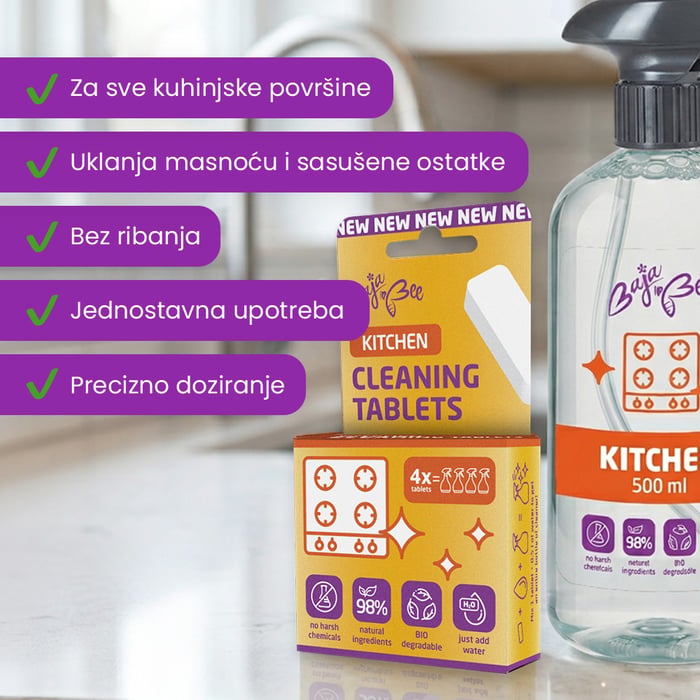 ECO tablete za čišćenje za kuhinju – 4 kom, naranča