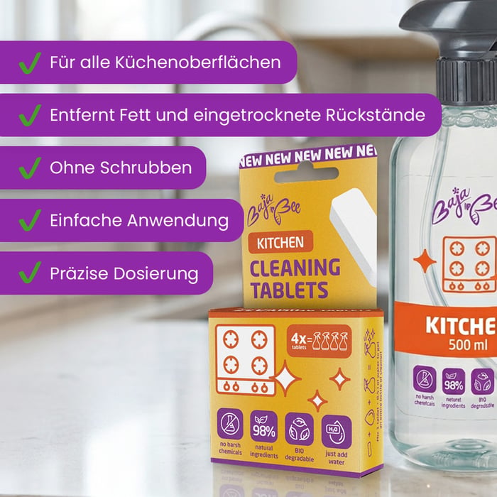 ECO Reinigungstabletten für die Küche – 4 Stk., Orange