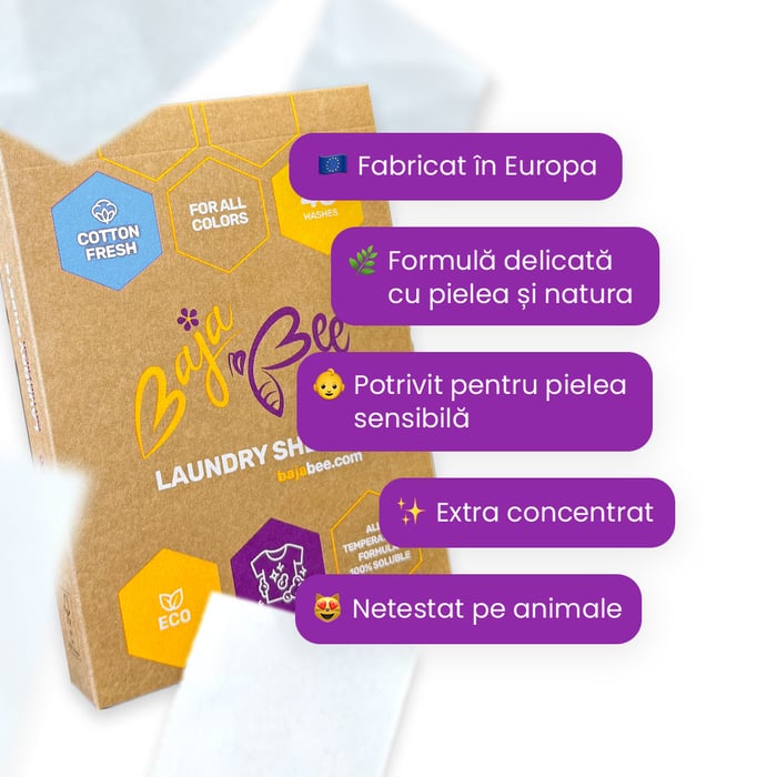 Detergent bandă BajaBee - 3 x 48 de spălări