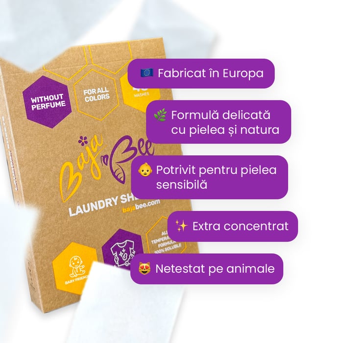 Detergent bandă BajaBee - 5 x 48 de spălări