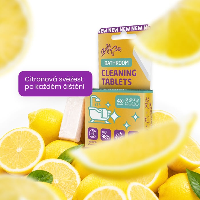 ECO čisticí tablety do koupelny – 4 ks, citron