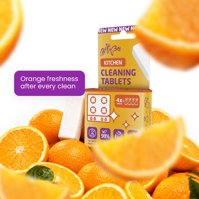 Starter pack – kitchen cleaning tablet 1 pc + Bottle
