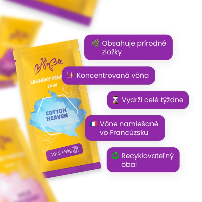 Vzorky parfémov na pranie - 5 ks