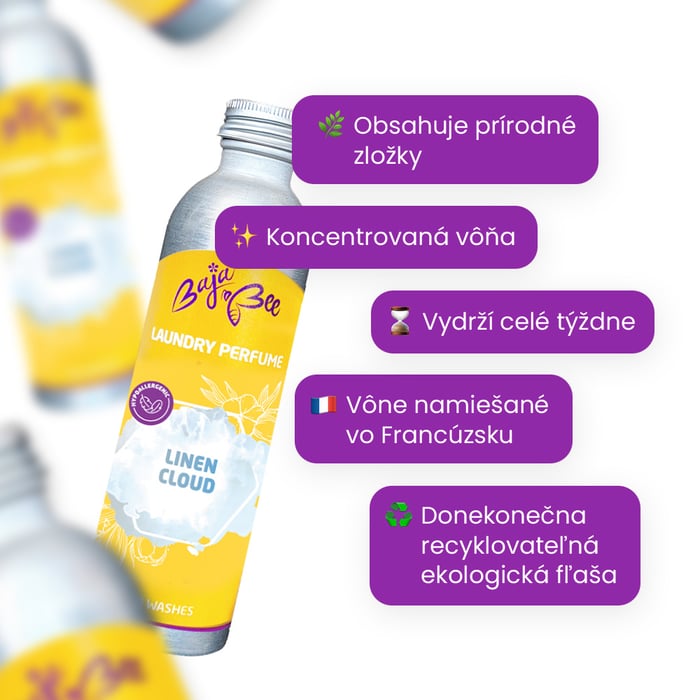 Parfém na pranie - Linen Cloud, 250 ml, 50 praní