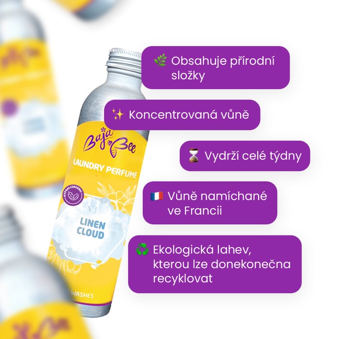Parfém na praní - Linen Cloud, 250 ml, 50 praní