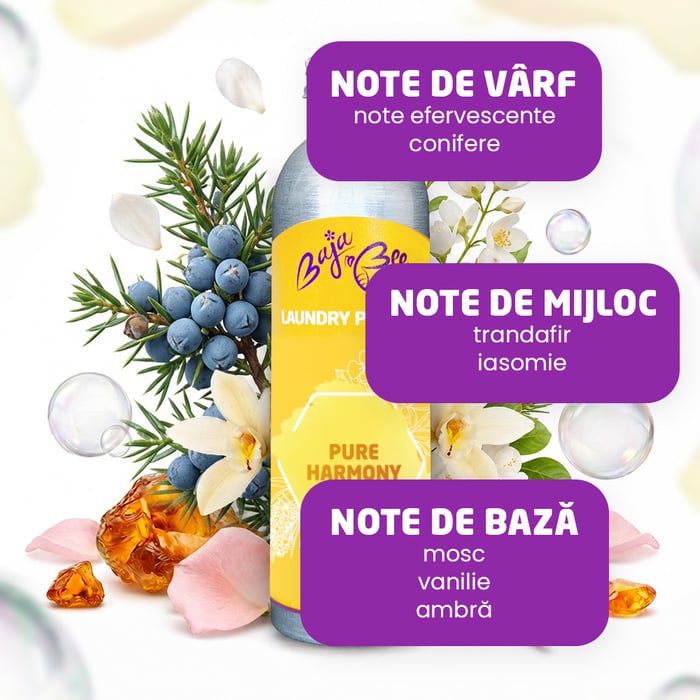 Parfum de rufe - Pure Harmony, 250 ml, 50 de spălări
