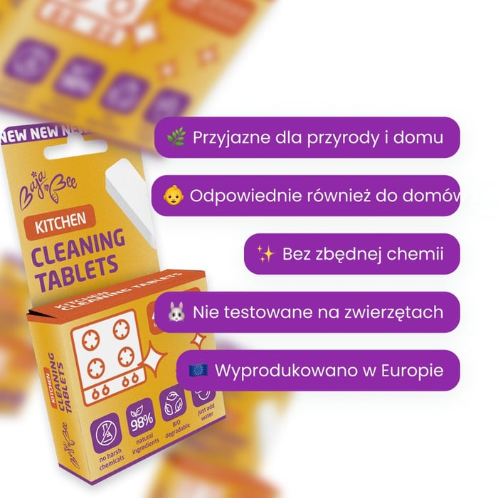 EKO tabletka do czyszczenia kuchni – 1 szt., zapach pomarańczowy