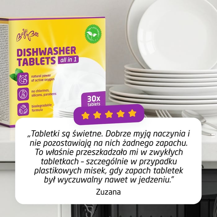 Tabletki do zmywarki ECO All-in-one - 3 x 30 szt., bezzapachowe