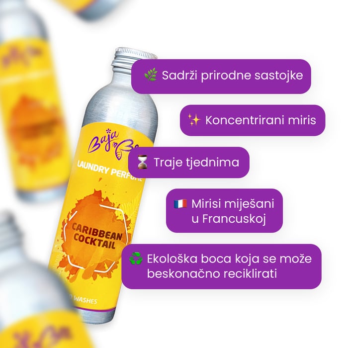 Parfem za rublje - Caribbean Cocktail, 500 ml, 100 pranja