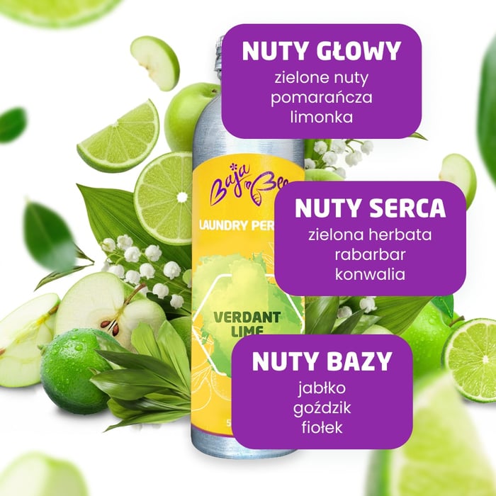 Perfumy do prania - Verdant Lime, 250 ml, 50 prań
