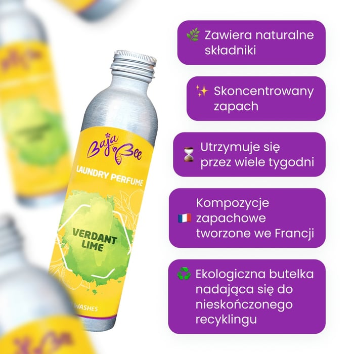 Perfumy do prania - Verdant Lime, 250 ml, 50 prań