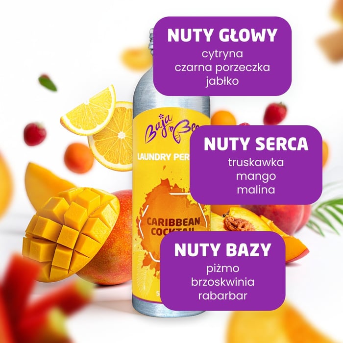 Perfumy do prania - Caribbean Cocktail, 250 ml, 50 prań